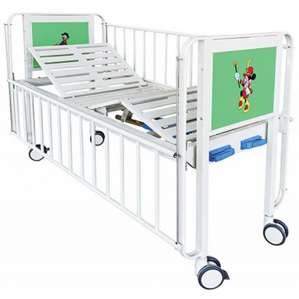 Two Function Manual Epoxy Painted Steel Children Bed CM-C-3