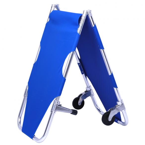 Collapsiable camping emergency portable steel folding stretcher
