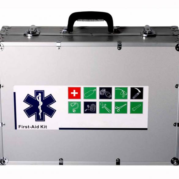 Small Aluminum First Aid Kit For Emergency Equipment