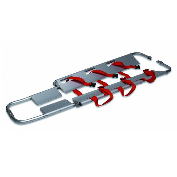 Aluminum alloy Scoop Stretcher can be foldaway with safety stretcher belt