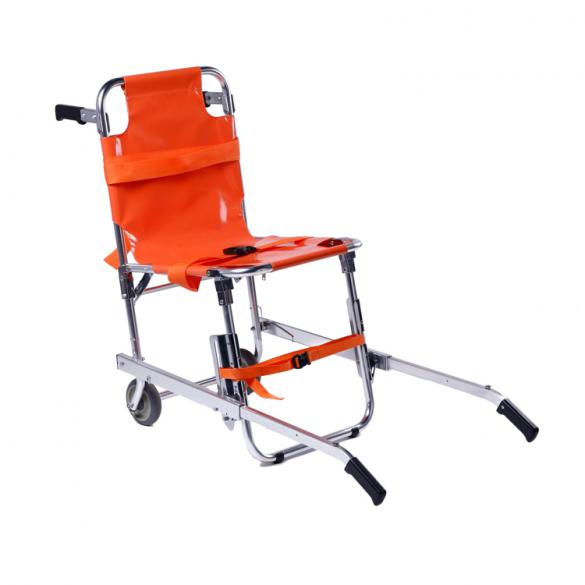 Ambulance Material Folding Stair Chair Stretcher with PVC Mattress