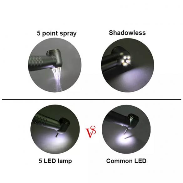 5 LED Shadowless High Speed Dental Handpiece