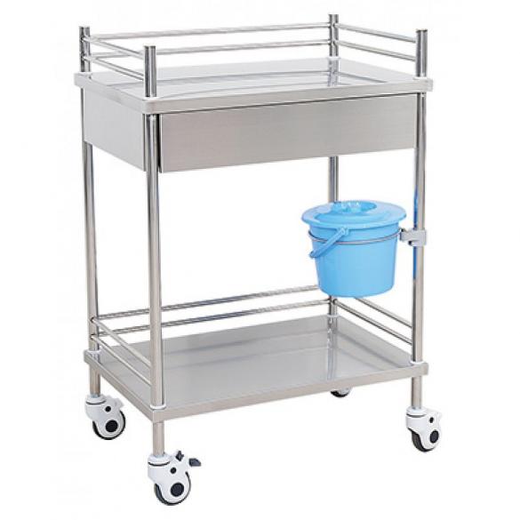 Stainless Steel Medical Trolley With Bucket CM-SM-013